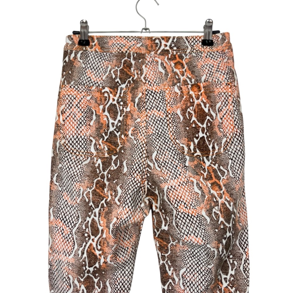 Swank A PoshStatement Snakeskin Print Pants Size L | Stretchy Skinny Fit - Picture 4 of 8